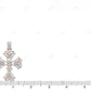 Flower Cross 2.2 Inch Lab Grown Diamond 10K Gold Pendant Hip Hop Pendent CustomDiamJewel