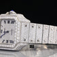Luxury Men's Moissanite Diamond Cartier Watch customdiamjewel
