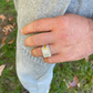 Alternating Round And Baguette Diamond Hip Hop Ring  customdiamjewel   