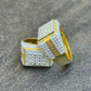 Alternating Round And Baguette Diamond Hip Hop Ring  customdiamjewel   