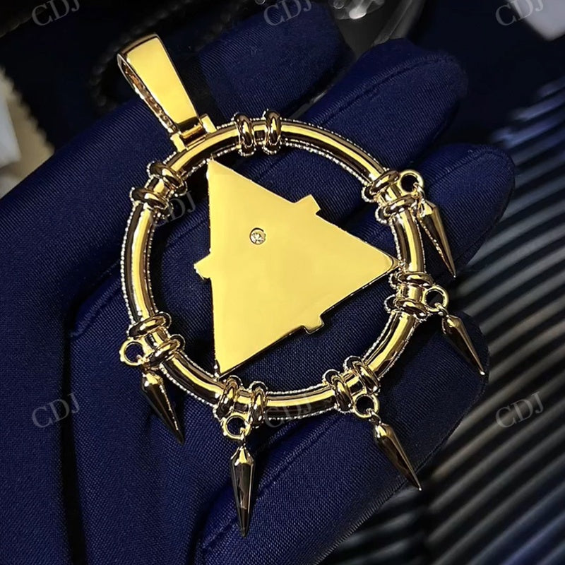 Hip Hop Sterling Silver Moissanite Custom Pendant CustomDiamJewel