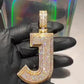 Letter Alphabets VVS Moissanite Diamond Pendant hip hop jewelry CustomDiamJewel   