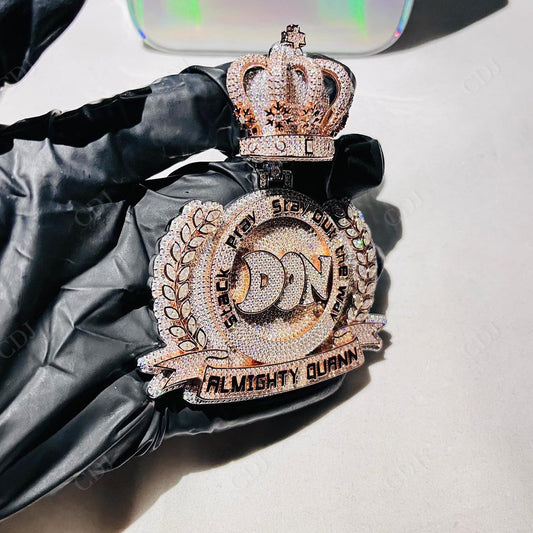 Hip Hop Iced Out Customized Gold Plated Pendant hip hop jewelry CustomDiamJewel