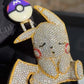 10K Gold Moissanite Diamond Pikachu Pendant hip hop jewelry customdiamjewel   
