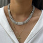 925 Sterling Silver VVs Moissanite Diamond Cuban link Chain hip hop jewelry CustomDiamJewel