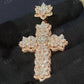 Custom Iced Out Hip Hop Cross Pendant  CustomDiamJewel   