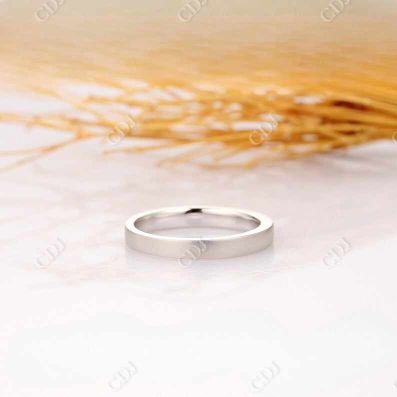 14K yellow Gold Matte Finish Wedding Band  customdiamjewel 10 KT Solid Gold White Gold VVS-EF