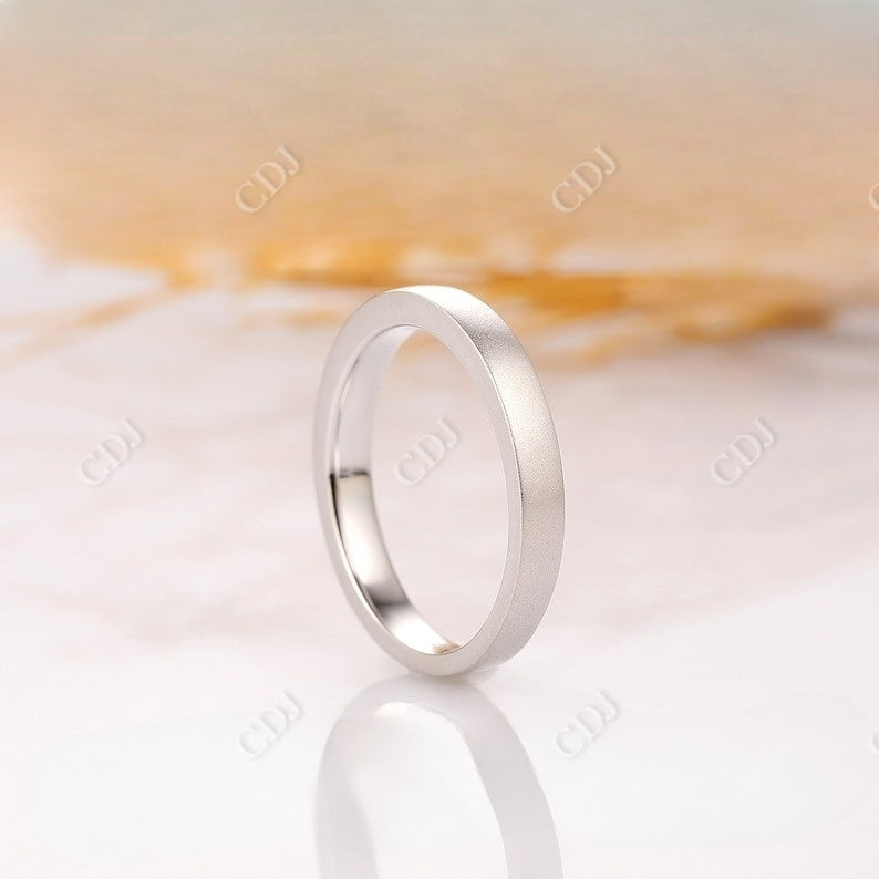 14K yellow Gold Matte Finish Wedding Band  customdiamjewel   