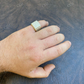 Large Solid Gold Diamond Hip Hop Ring  customdiamjewel   