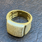 Large Solid Gold Diamond Hip Hop Ring  customdiamjewel   