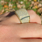 Large Solid Gold Diamond Hip Hop Ring  customdiamjewel   