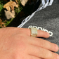 Large Solid Gold Diamond Hip Hop Ring  customdiamjewel   