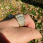 Large Solid Gold Diamond Hip Hop Ring  customdiamjewel   