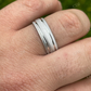 7mm Plain Brushed Finished Ring  customdiamjewel   