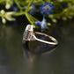 Hexagon Moissanite Diamond Baguette Ring