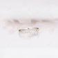 0.38CT Round Cut Natural Diamond Curved Wedding Band  customdiamjewel   