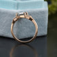 Hexagon Moissanite Diamond Baguette Ring