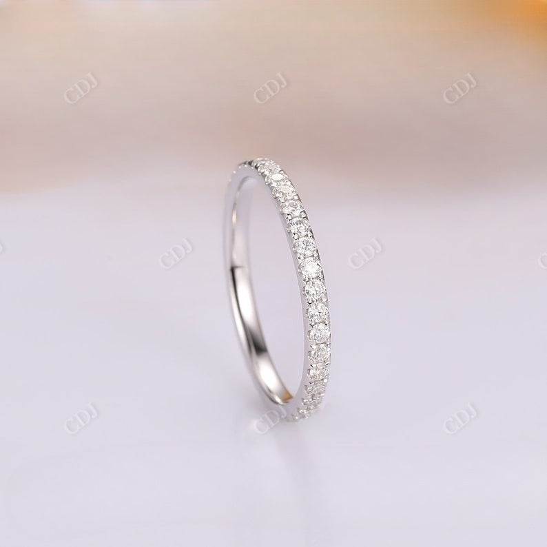 White Gold Full Eternity Lab Grown Diamond Wedding Band Wedding Band customdiamjewel   
