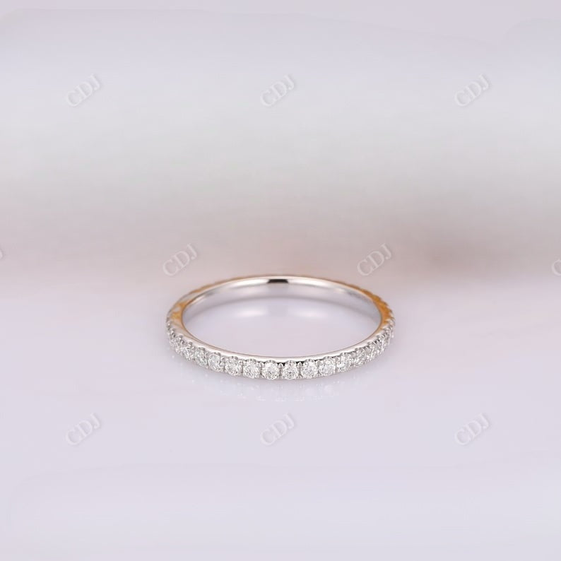 White Gold Full Eternity Lab Grown Diamond Wedding Band Wedding Band customdiamjewel   