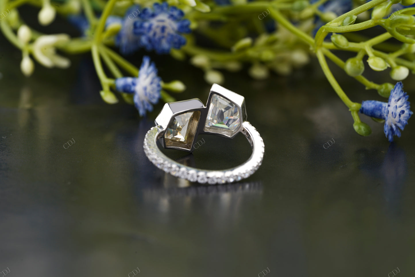 Geometric Hexagon Lab-Grown Diamond Ring