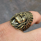 18K Gold Indian Head Chief Hip Hop Ring  customdiamjewel   