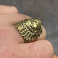 18K Gold Indian Head Chief Hip Hop Ring  customdiamjewel   
