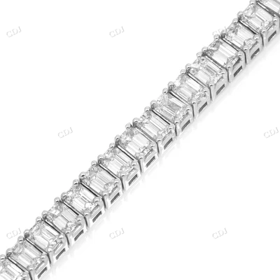 Emerald Cut Real Diamond Bracelet hip hop jewelry CustomDiamJewel