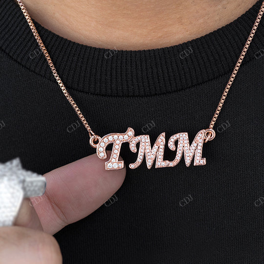 Custom Diamond Name Pendant Hip Hop Jewelry hip hop jewelry CustomDiamJewel