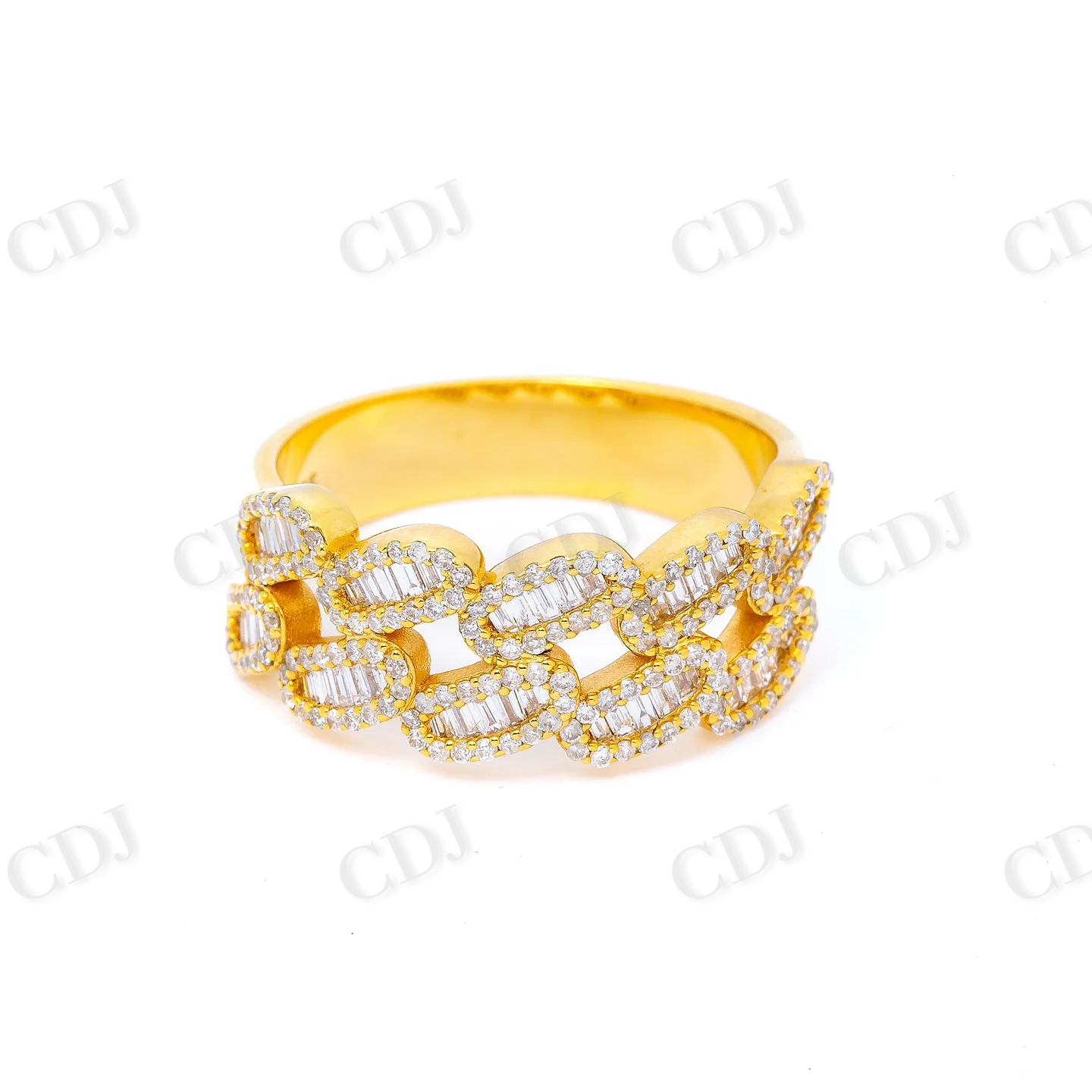 0.91 CTW Silver Moissanite Cuban Statement Ring Hip Hop Ring customdiamjewel