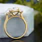 Cushion Lab-Grown Diamond Trilogy Ring customdiamjewel