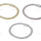 925 Sterling Silver Moissanite Unisex Cuban Bracelet hip hop jewelry customdiamjewel
