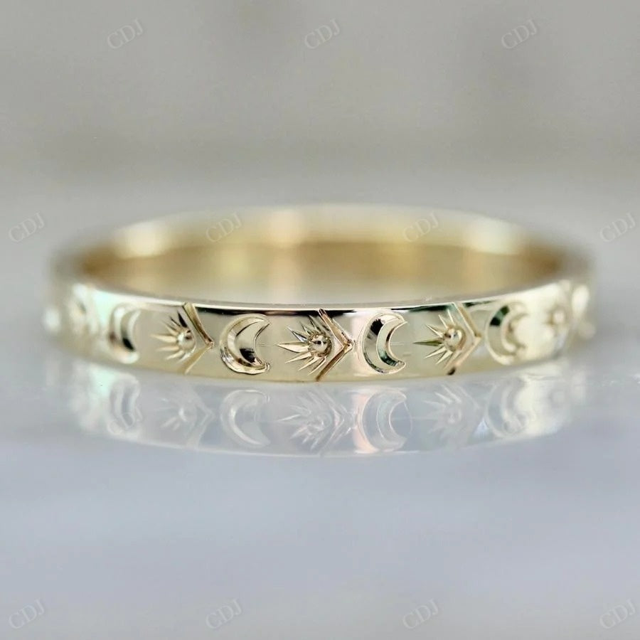 Unique Sterling Silver Stackable Wedding Band customdiamjewel