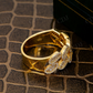 0.91 CTW Silver Moissanite Cuban Statement Ring Hip Hop Ring customdiamjewel