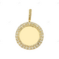 Iced Out Cluster Circle Picture Pendant hip hop jewelry CustomDiamJewel