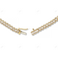 Moissanite 14KT Gold Plated GRA Certificated Tennis Chain CustomDiamJewel
