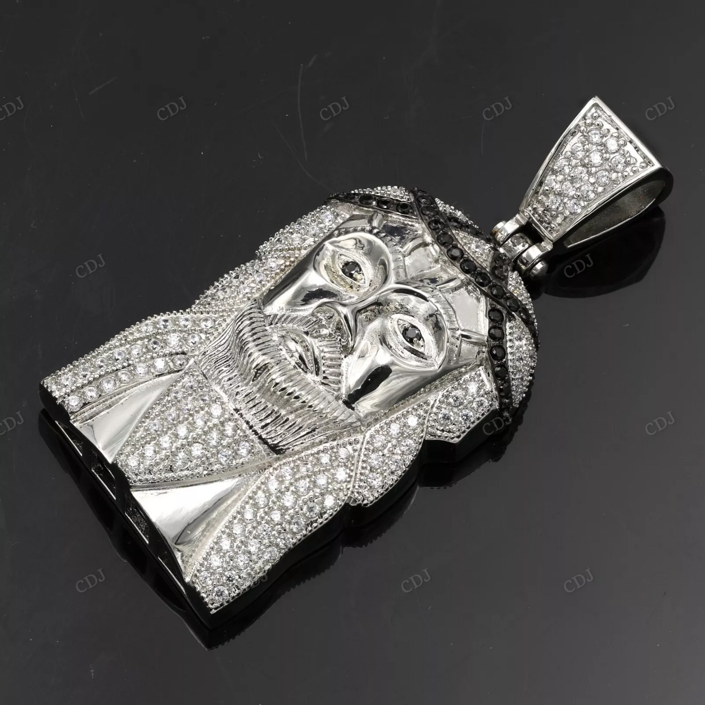 Luxury Fully Iced Out Custom Jesus Pendant hip hop jewelry CustomDiamJewel