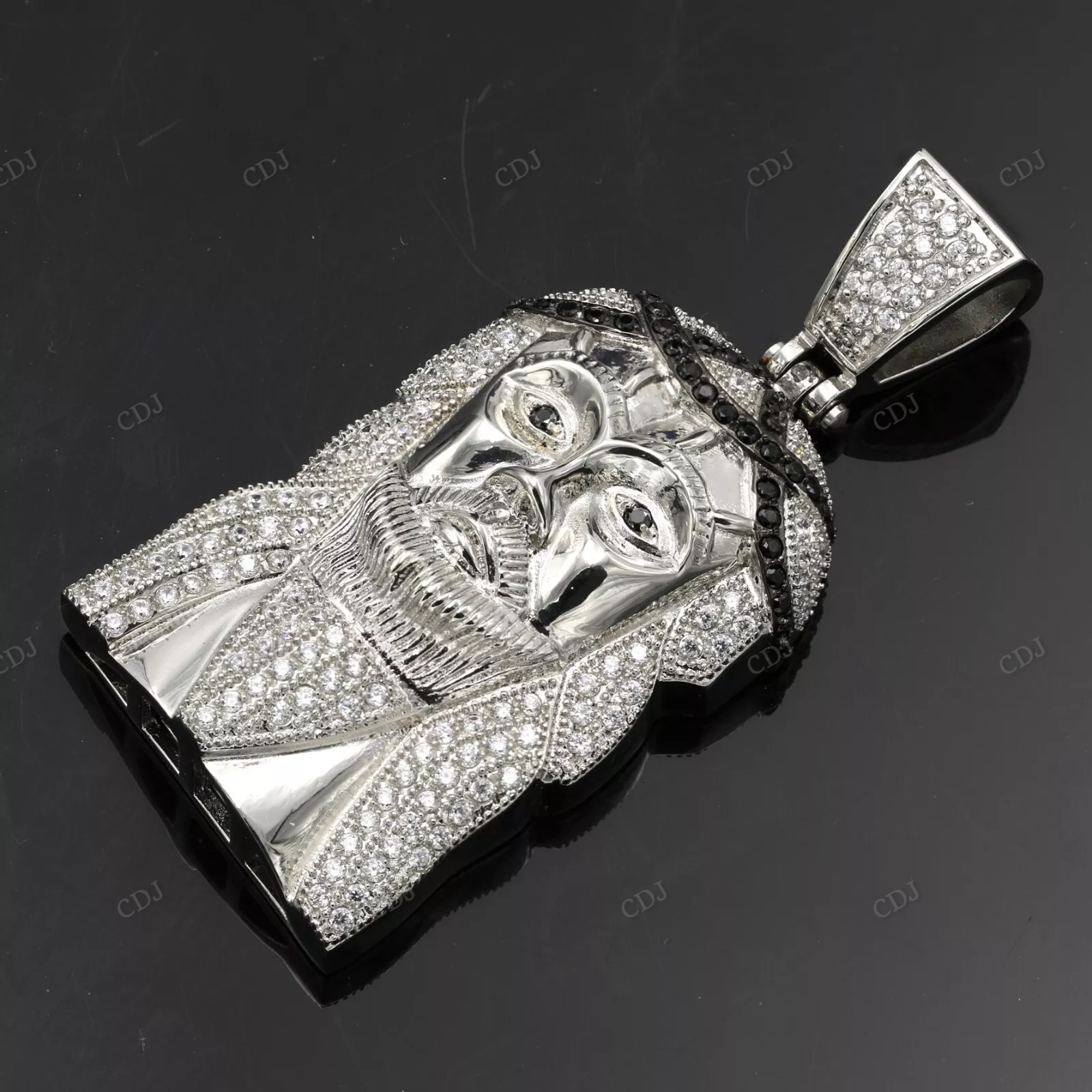 Luxury Fully Iced Out Custom Jesus Pendant hip hop jewelry CustomDiamJewel