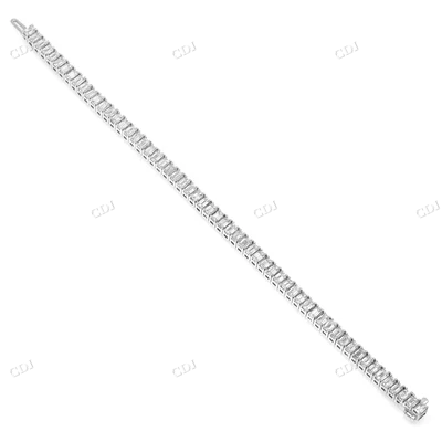 Emerald Cut Real Diamond Bracelet hip hop jewelry CustomDiamJewel