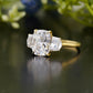 Cushion Lab-Grown Diamond Trilogy Ring customdiamjewel