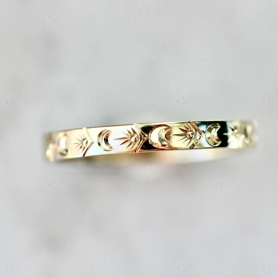 Unique Sterling Silver Stackable Wedding Band customdiamjewel