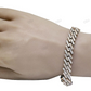 925 Sterling Silver Moissanite Unisex Cuban Bracelet hip hop jewelry customdiamjewel