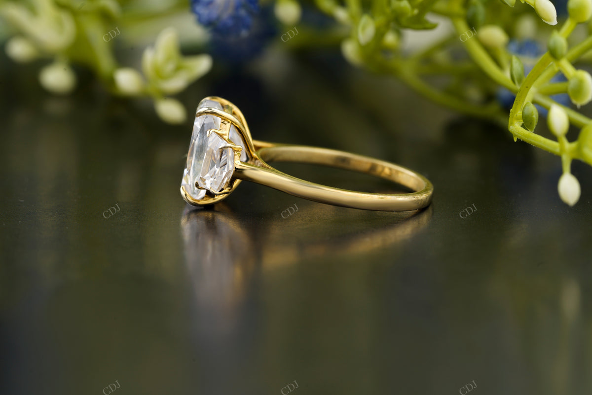 Cushion Lab-Grown Diamond Trilogy Ring customdiamjewel