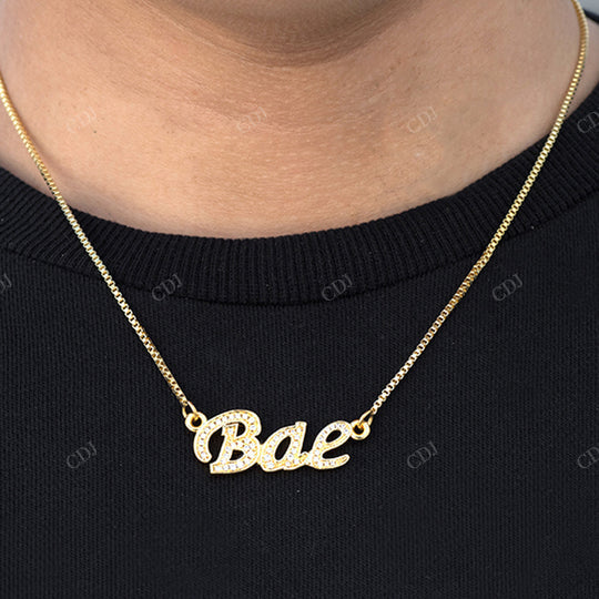 Custom Diamond Name Pendant Hip Hop Jewelry hip hop jewelry CustomDiamJewel