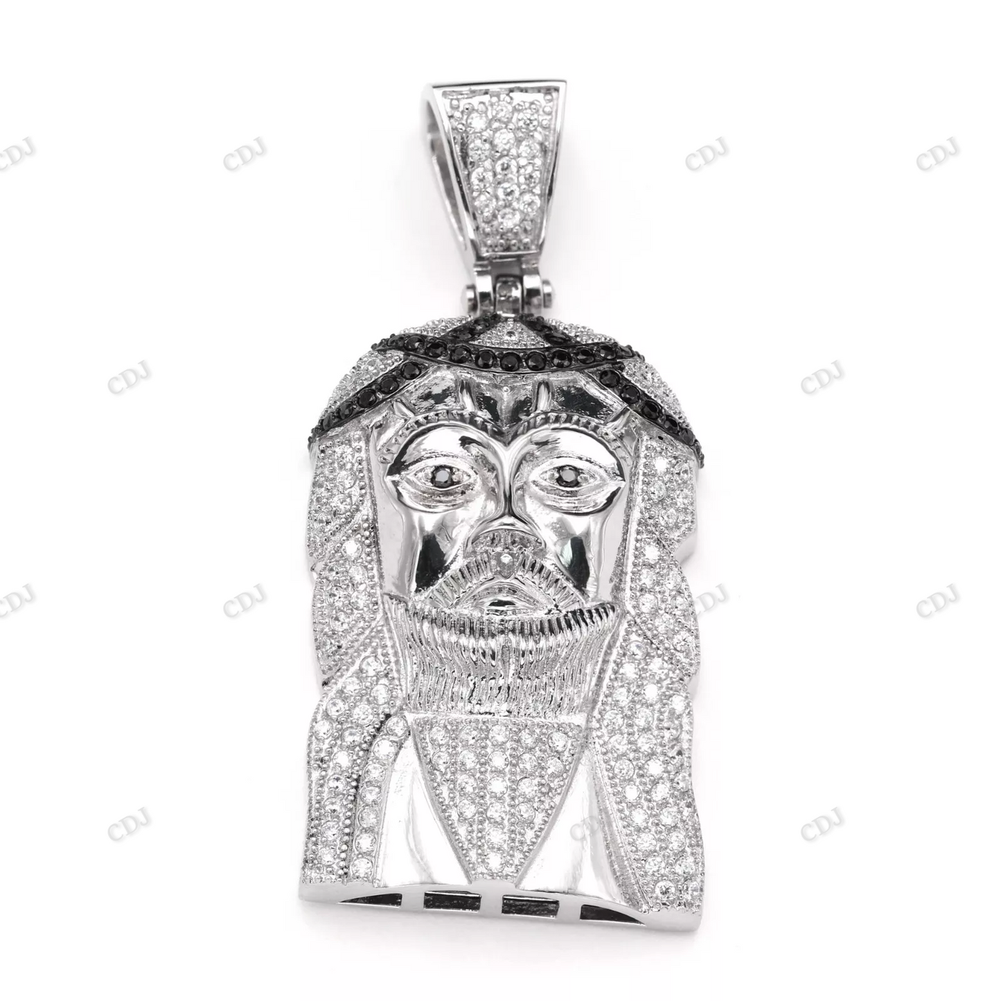 Luxury Fully Iced Out Custom Jesus Pendant hip hop jewelry CustomDiamJewel
