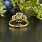 Cushion Lab-Grown Diamond Trilogy Ring customdiamjewel