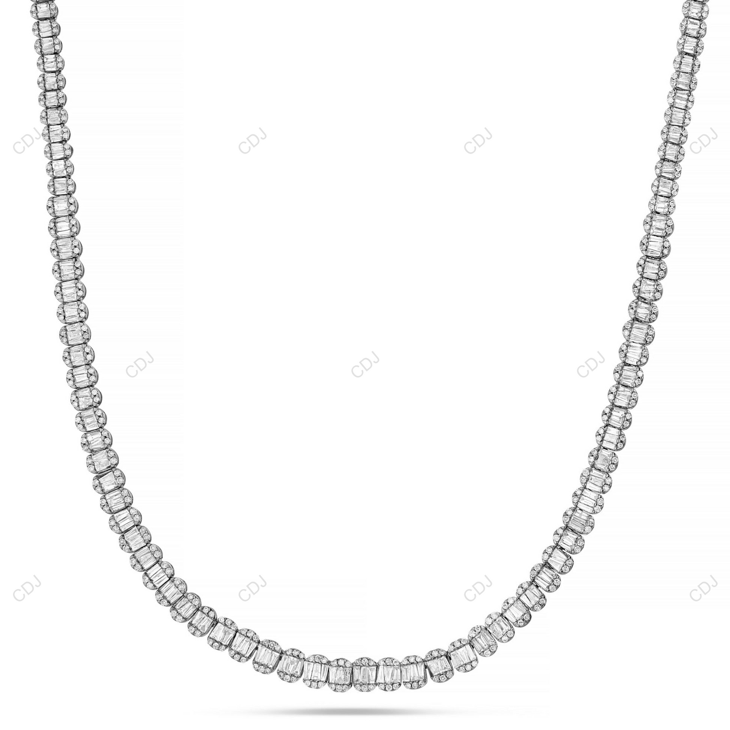 Moissanite 14KT Gold Plated GRA Certificated Tennis Chain CustomDiamJewel