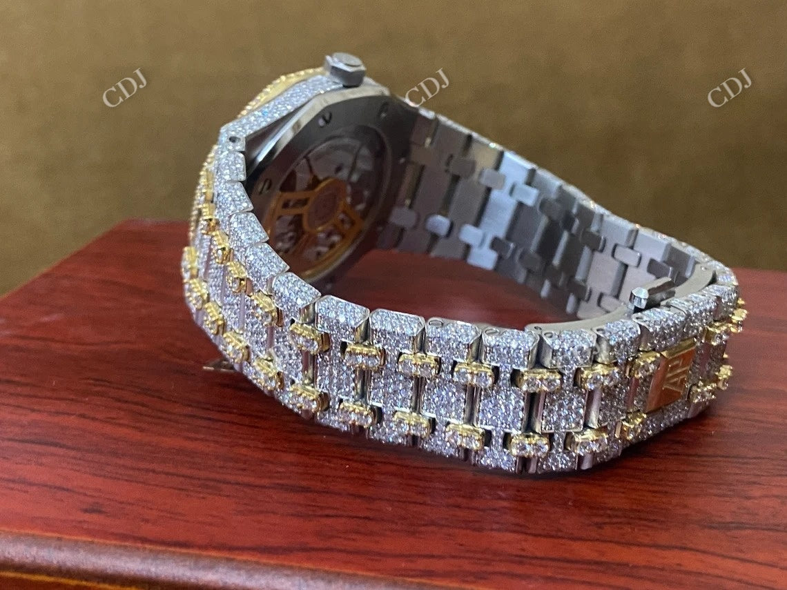 Moissanite Iced Out Audemars Piguet Watch customdiamjewel