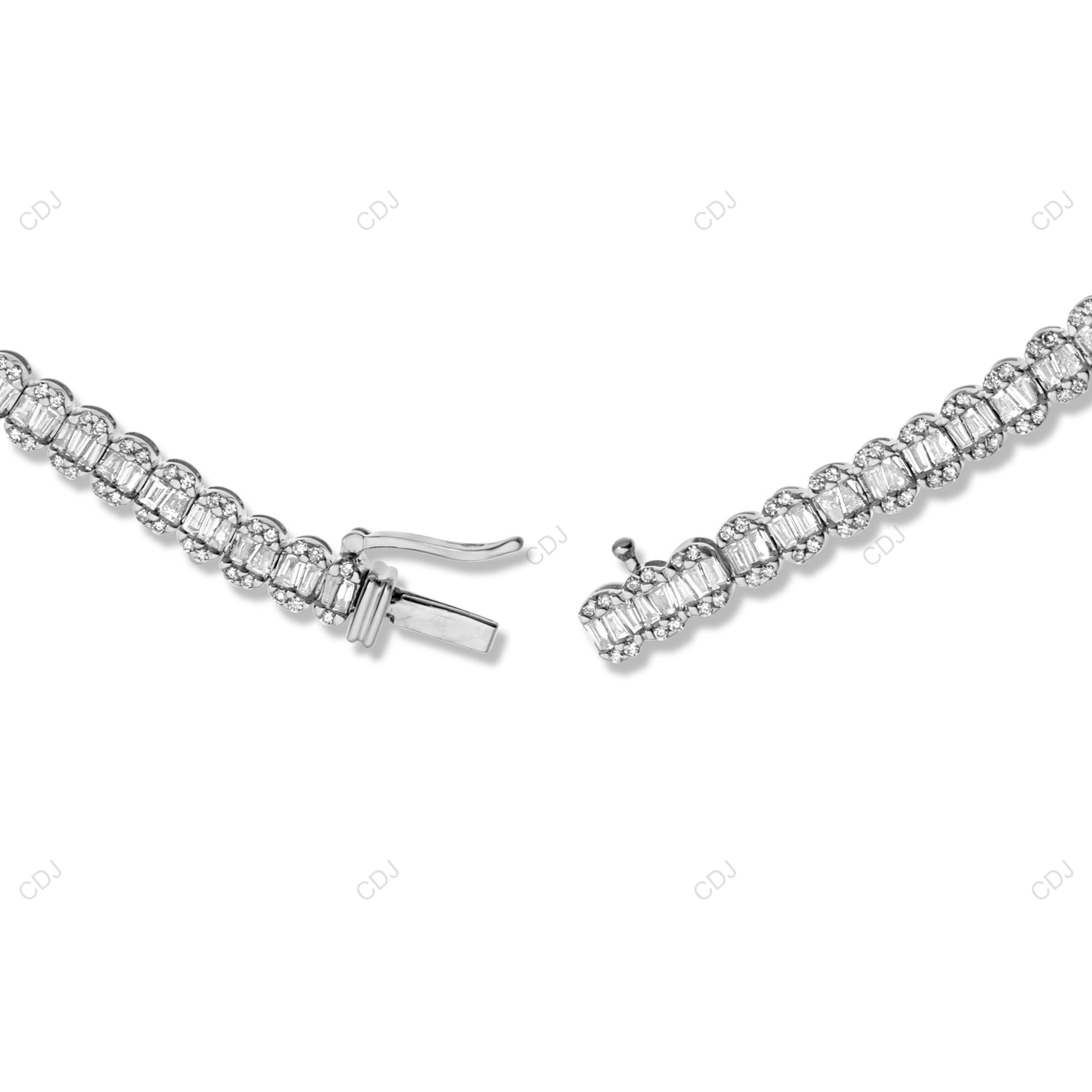 Moissanite 14KT Gold Plated GRA Certificated Tennis Chain CustomDiamJewel