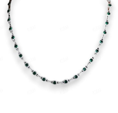 925 Sterling Silver Antique Iced Out Men's Diamond Necklace hip hop jewelry CustomDiamJewel