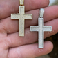 14K Gold Moissanite Cross Pendant For Men  customdiamjewel   
